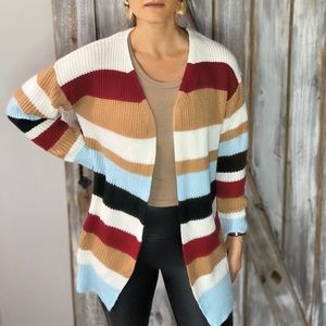 Women’s Striped Cardigan Size Small